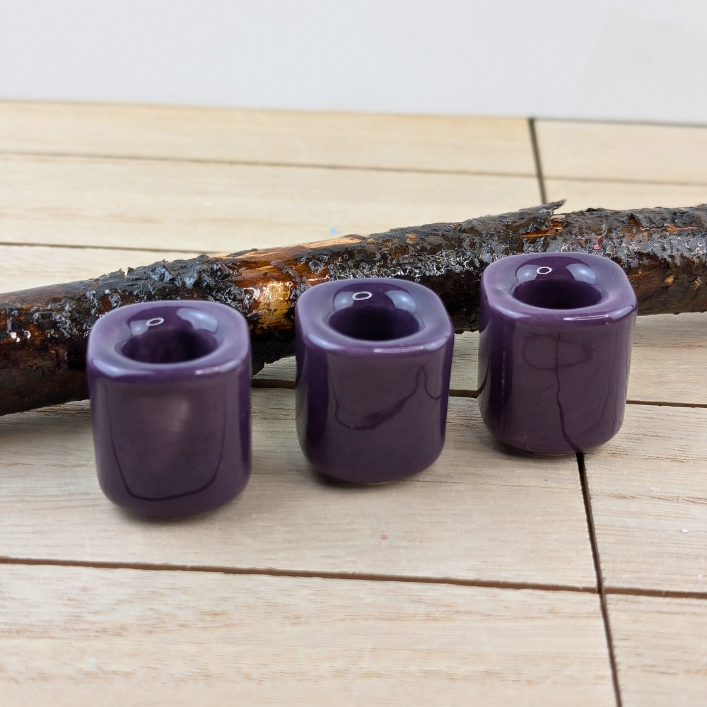 Dark violet chime candle holder for spiritual rituals