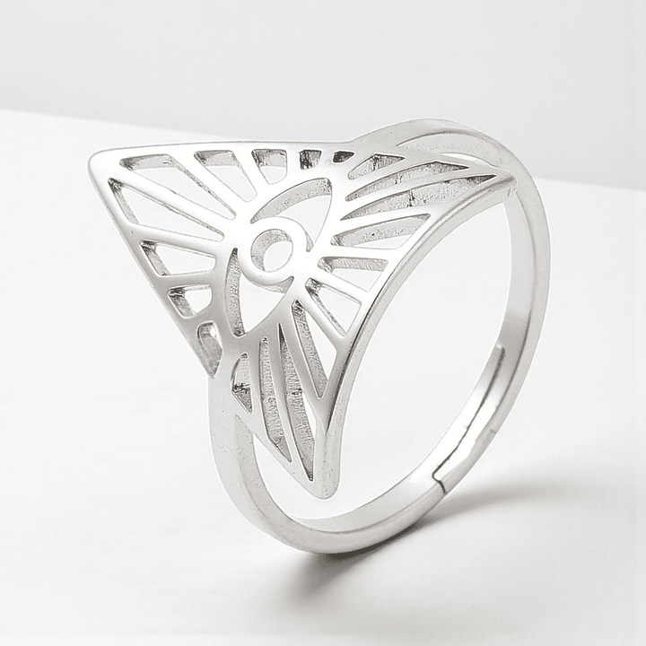 Eye symbol ring for protection and awareness available at zen collection metaphysical store near me. shop in-store or online now