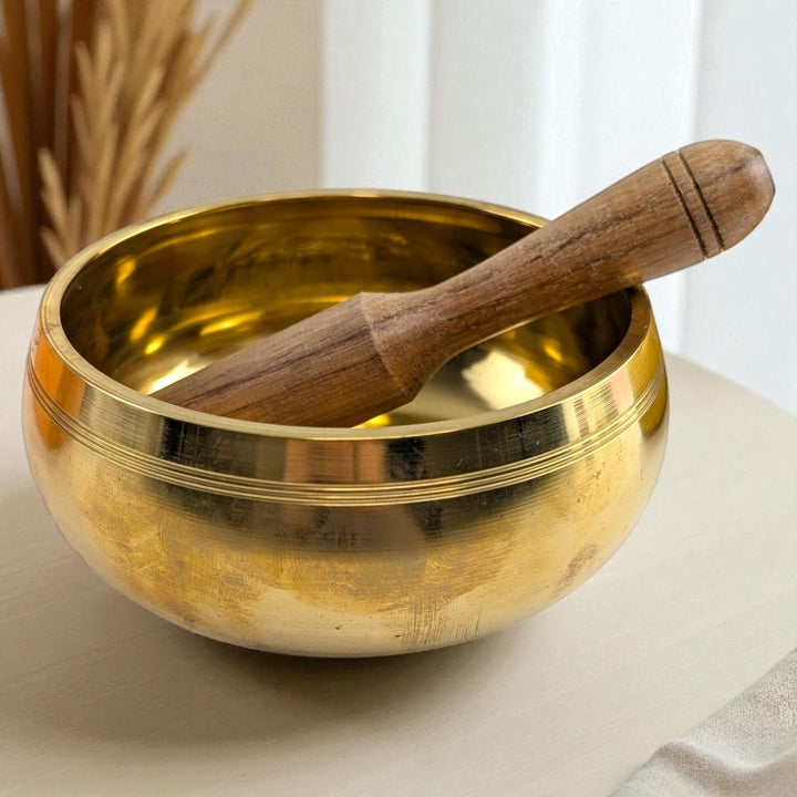 Traditional Tibetan singing bowl set available at zen collection metaphysical store near me