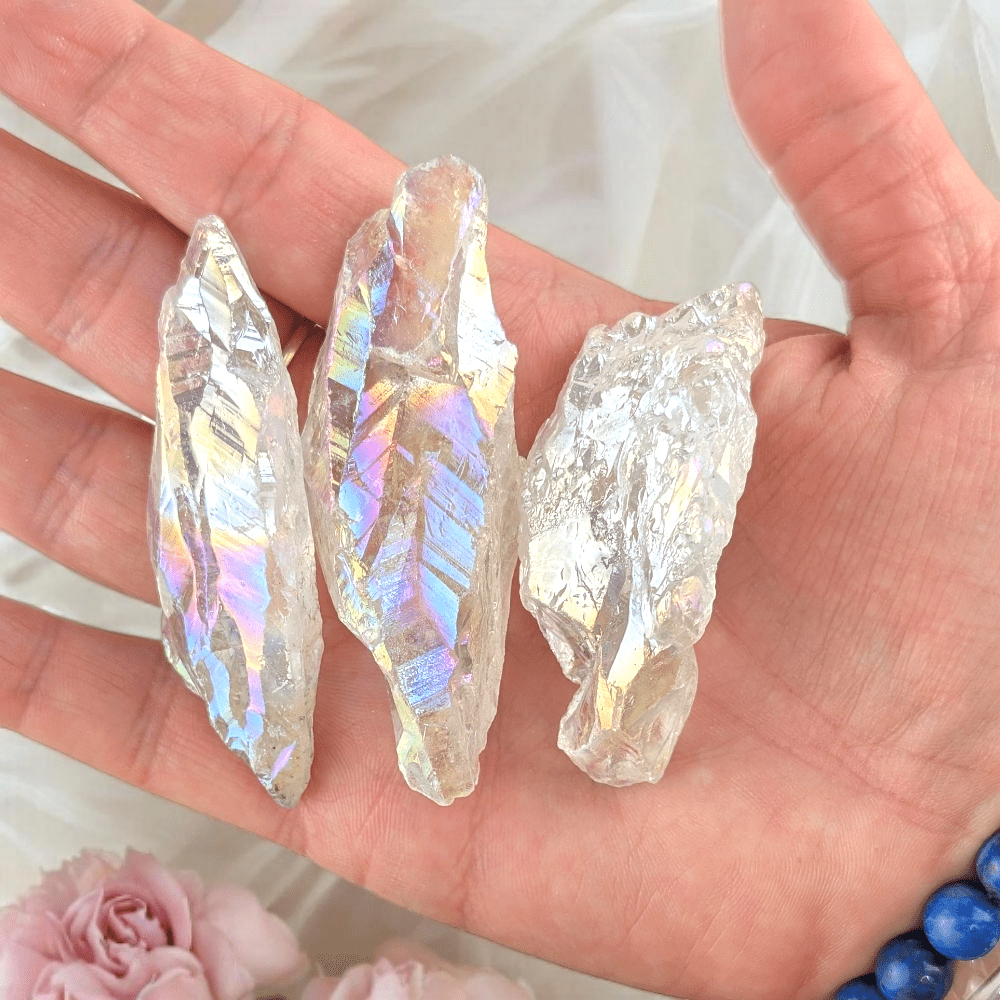 Crown chakra quartz point