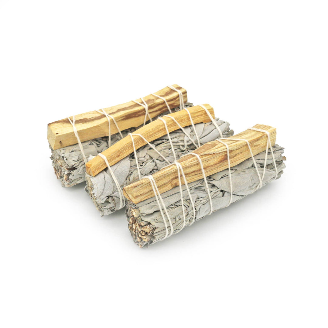 White Sage and Palo Santo Smudge Stick  available at Zen Collection Canadian Metaphysical Store