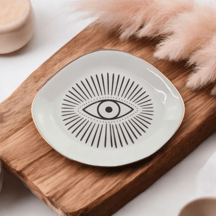 Gold-lined spiritual protection dish