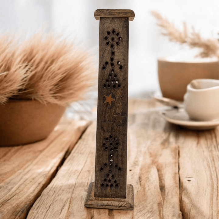Rosewood incense tower from Canadian crystal shop