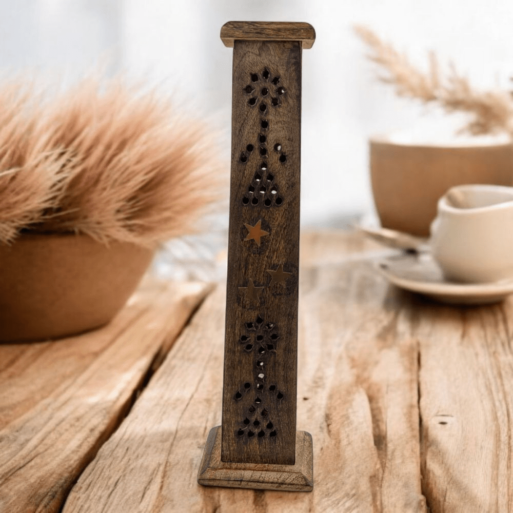 Rosewood incense tower from Canadian crystal shop
