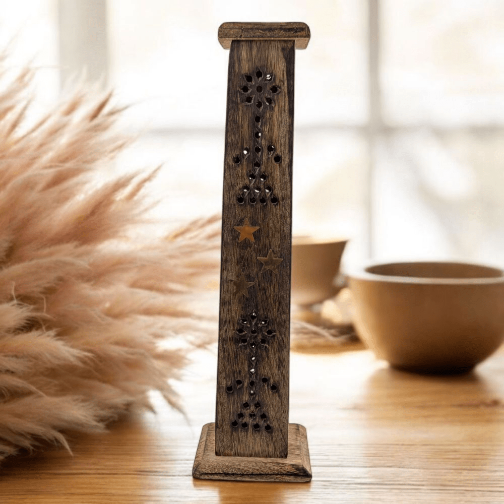 Tall incense burner for multiple incense types
