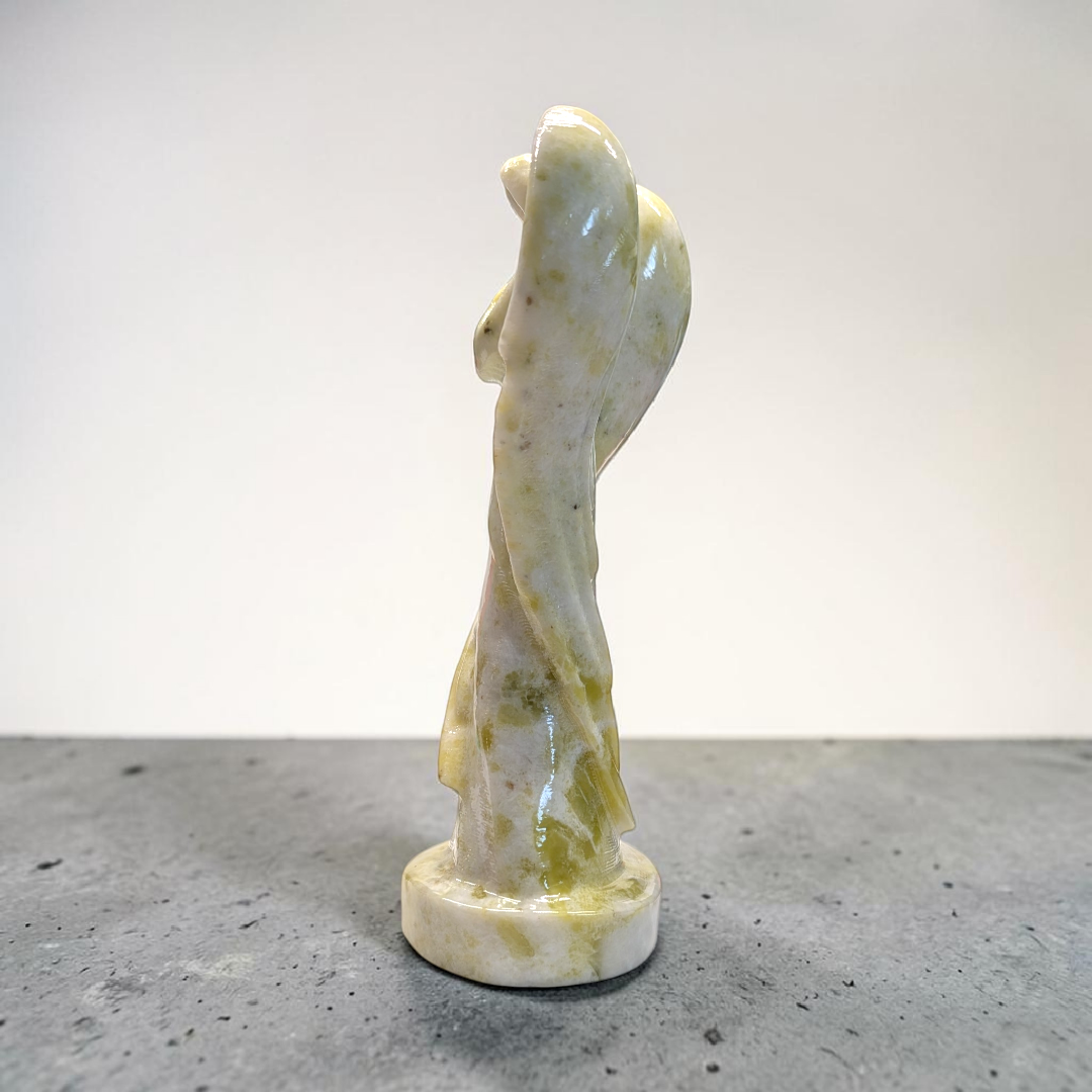 Xiuyan Jade Crystal Angel Carving | Xiuyan Jade | Prosperity and Abundance | Shop in-store or online with Zen Collection Canadian Metaphysical Store Near Me