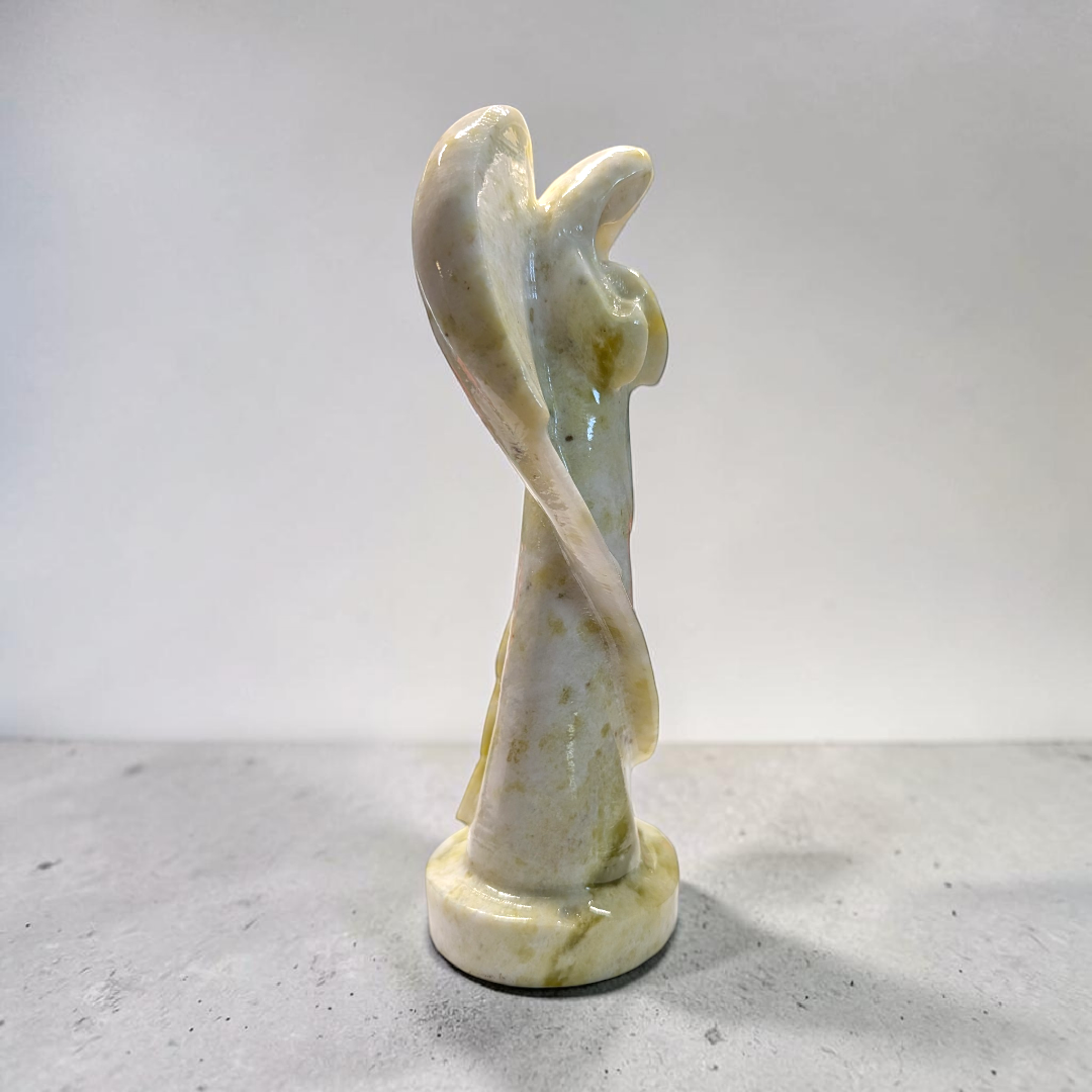 Xiuyan Jade Crystal Angel Carving | Xiuyan Jade | Prosperity and Abundance | Shop in-store or online with Zen Collection Canadian Metaphysical Store Near Me