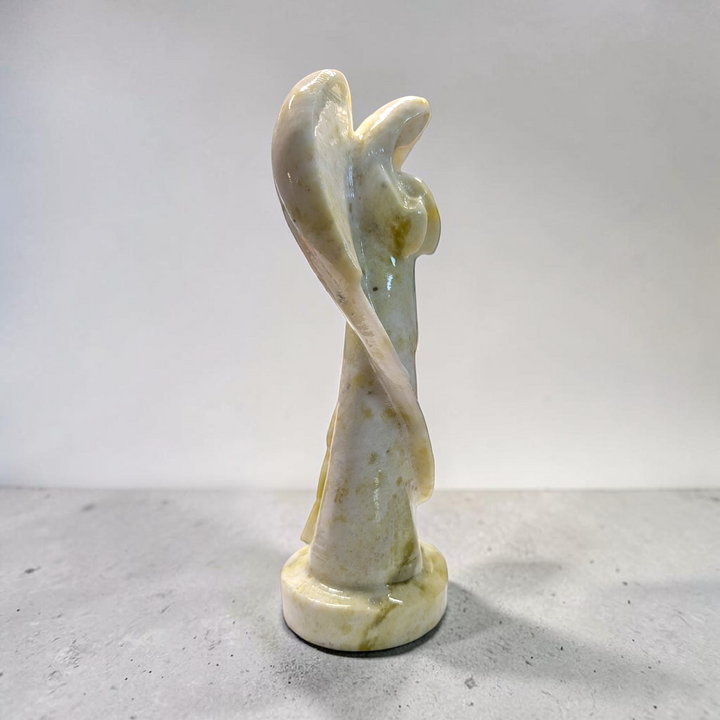 Xiuyan Jade Crystal Angel Carving | Xiuyan Jade | Prosperity and Abundance | Shop in-store or online with Zen Collection Canadian Metaphysical Store Near Me