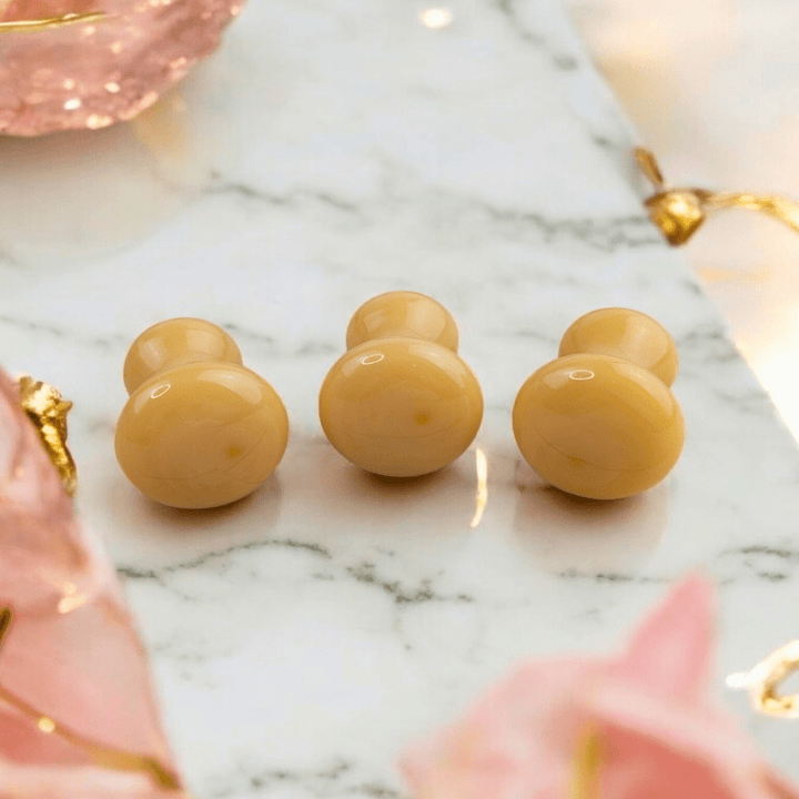 Smooth Yellow Aventurine massager from a Canadian metaphysical store