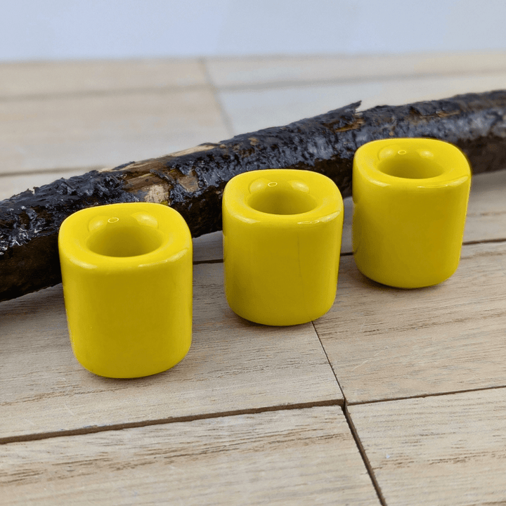 Yellow Chime Candle Holder for rituals and meditation