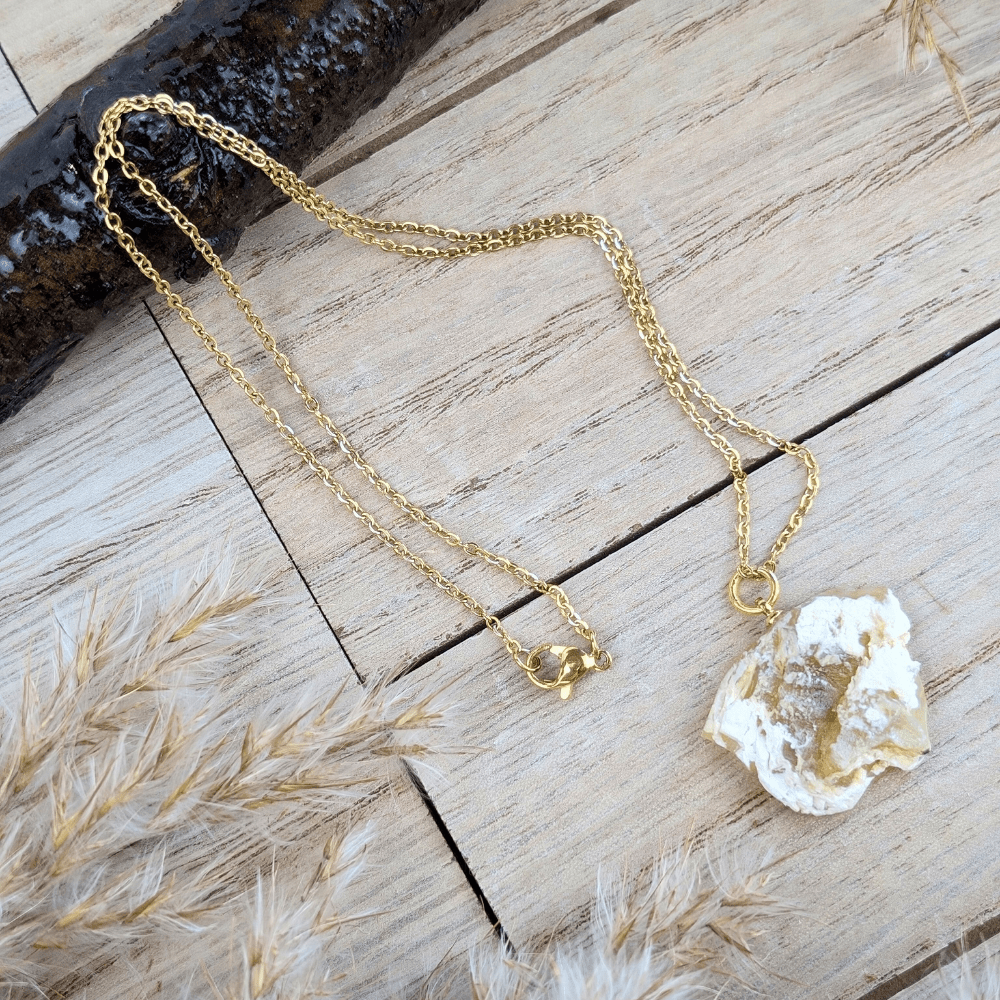 Elegant Yellow Opal Necklace symbolizing positivity and creativity