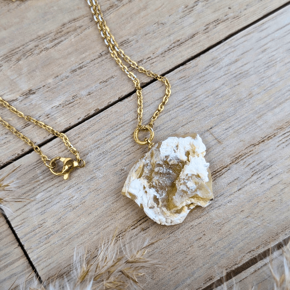 Yellow Opal Necklace representing emotional balance and joy