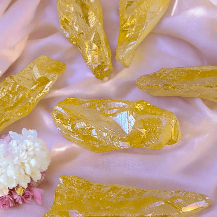 Aura quartz for emotional healing