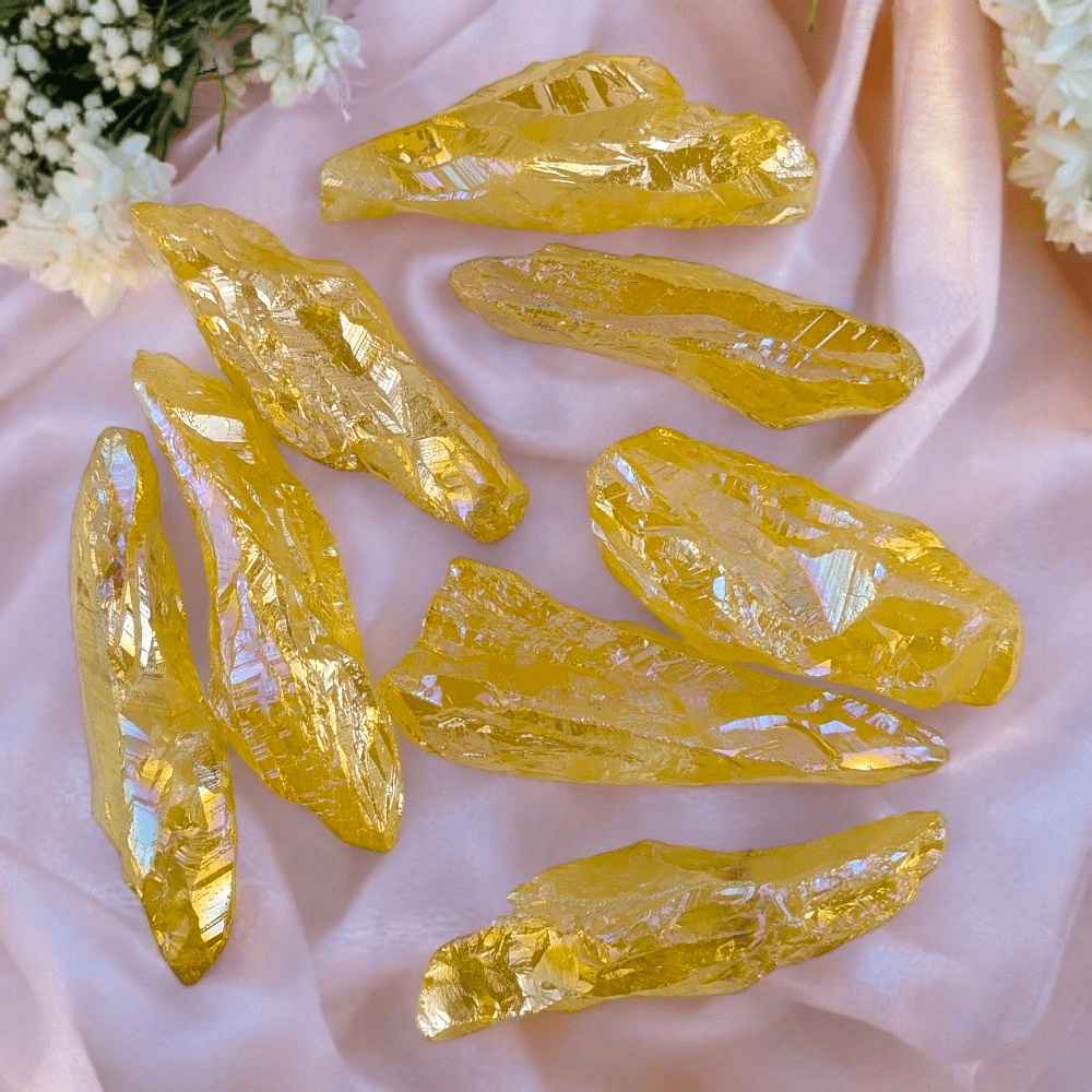 High-vibration yellow quartz