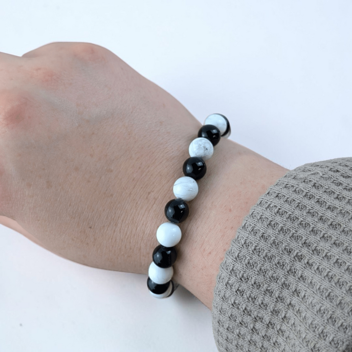 Yin Yang bracelet for balance and smooth flow of energy. Available today at Zen Collection 