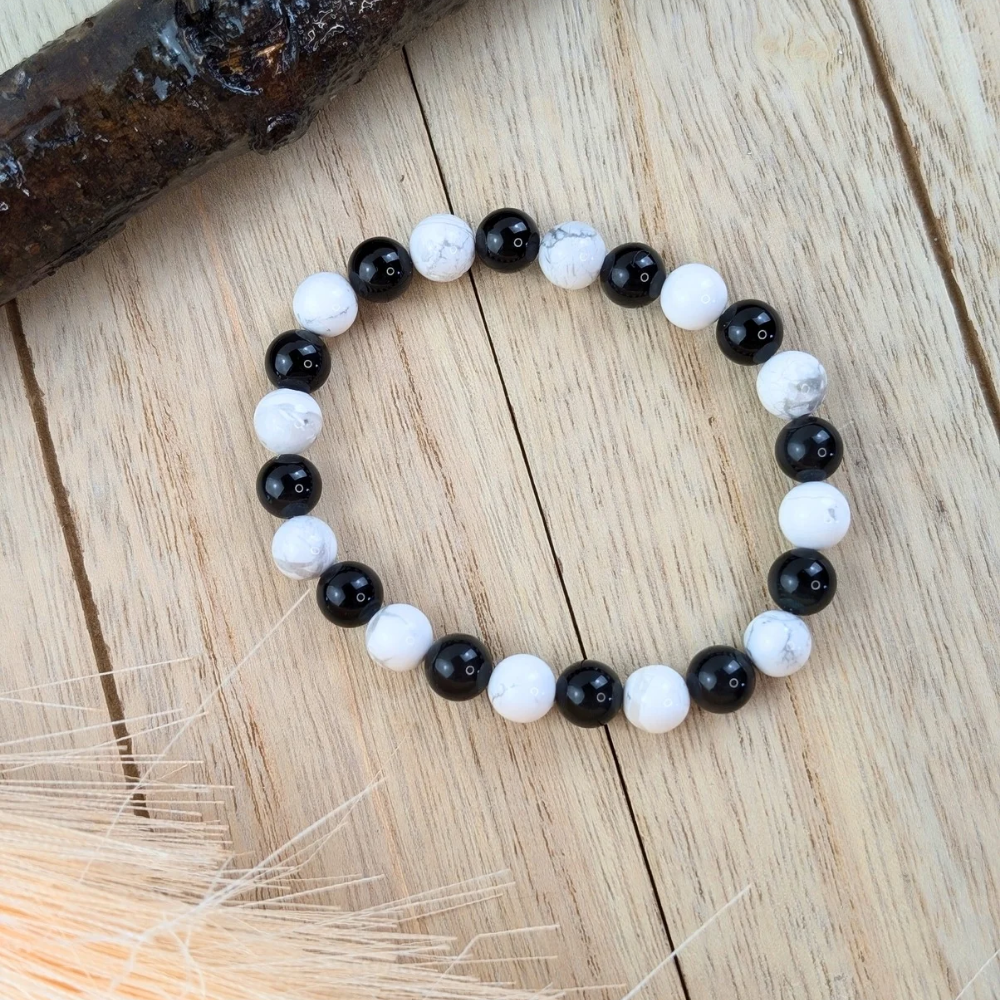 Yin Yang bracelet for balance and smooth flow of energy. Available today at Zen Collection 