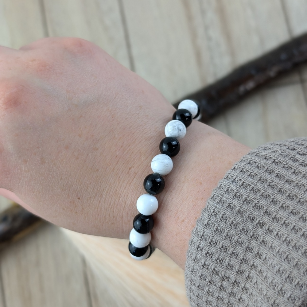 Yin Yang bracelet for balance and smooth flow of energy. Available today at Zen Collection 