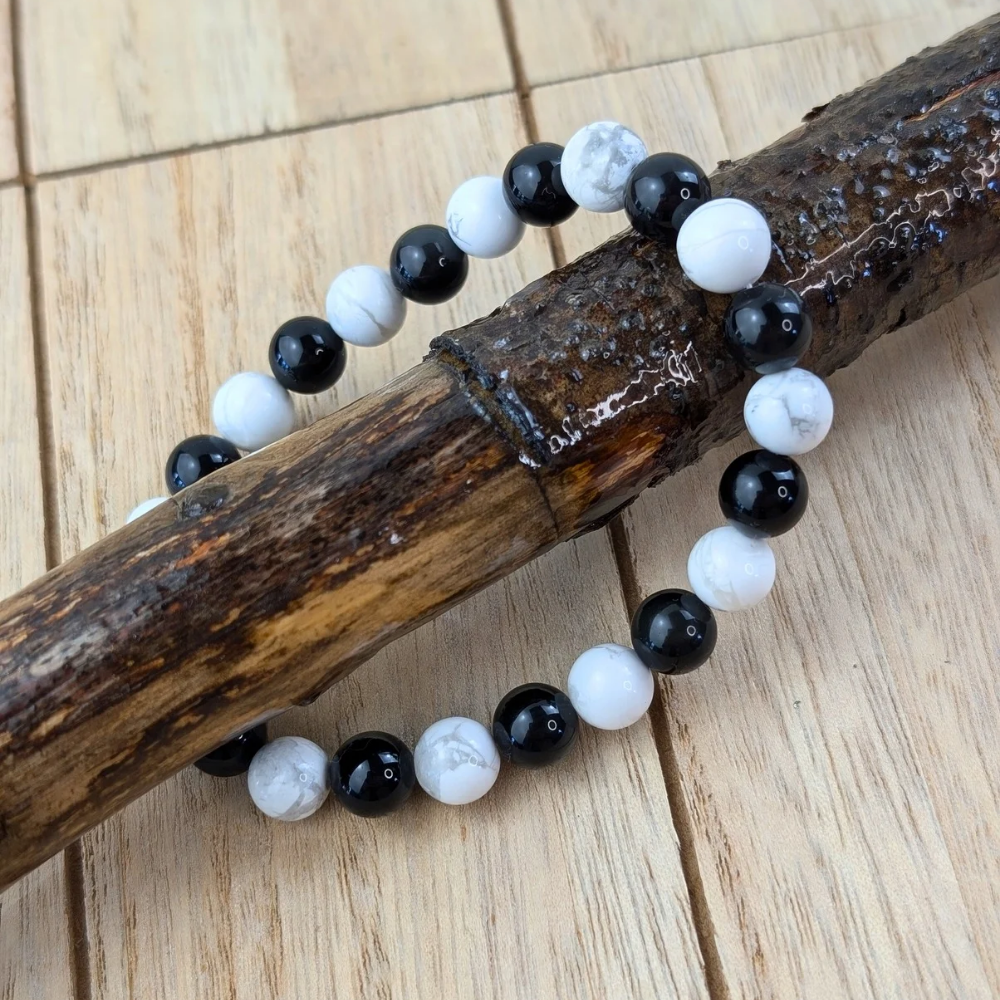 Yin Yang bracelet for balance and smooth flow of energy. Available today at Zen Collection 