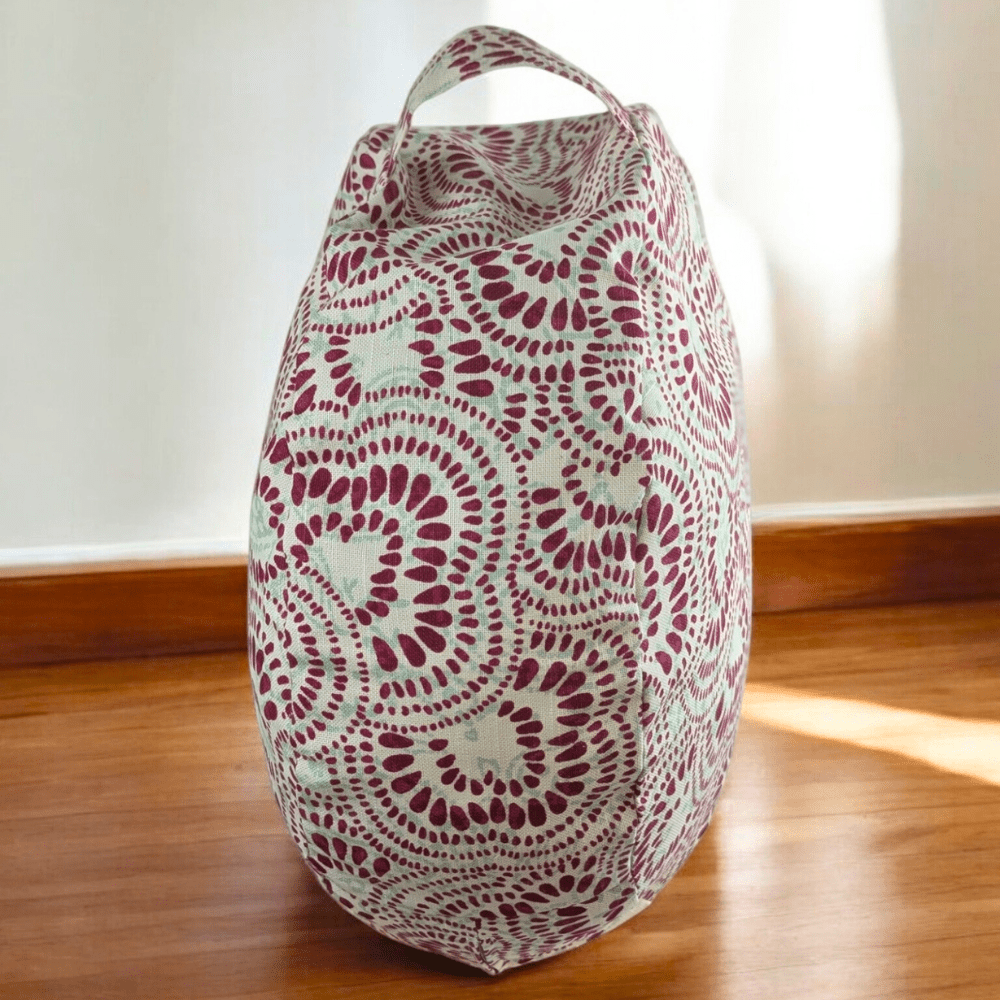Comfortable yoga bolster for seated poses