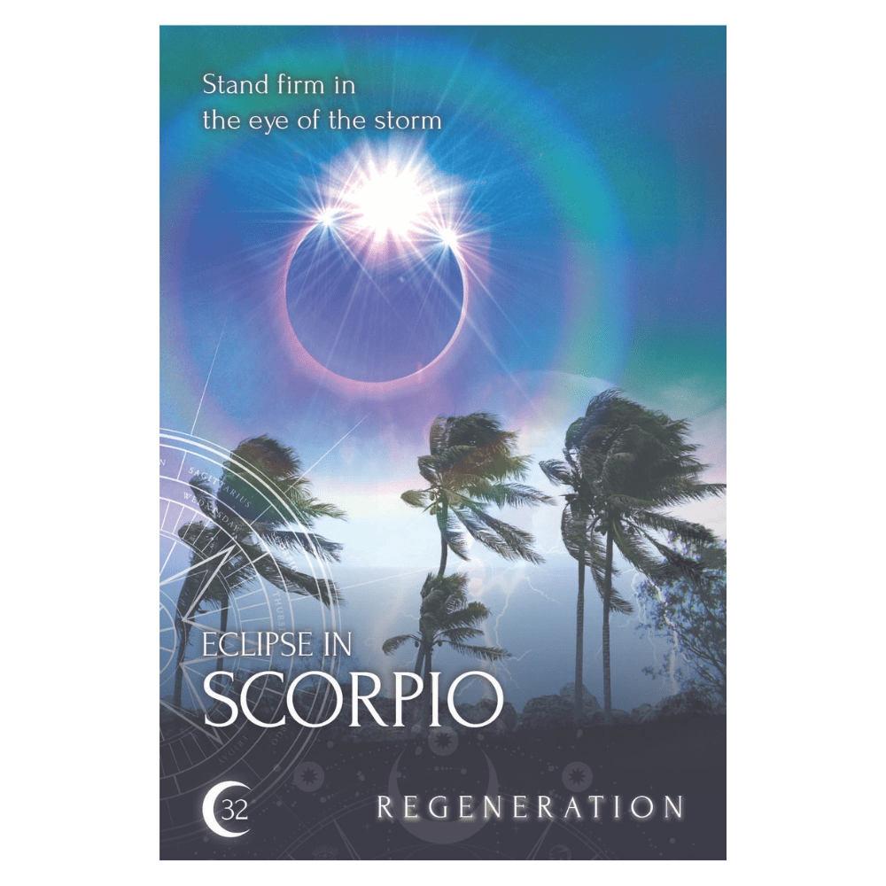 Close-up of Zodiac Moon Reading Cards box design