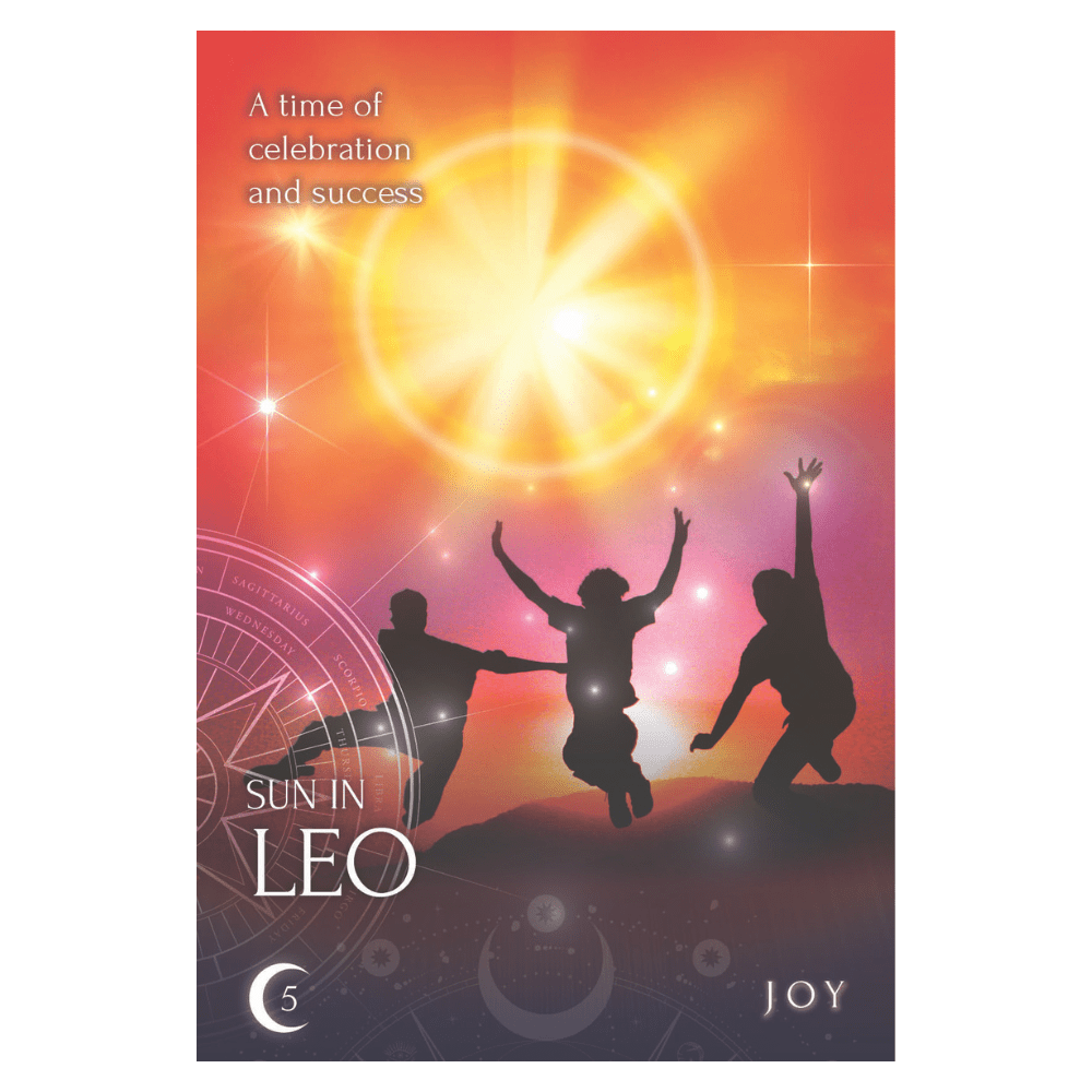 Zodiac Moon cards displayed with astrological symbols