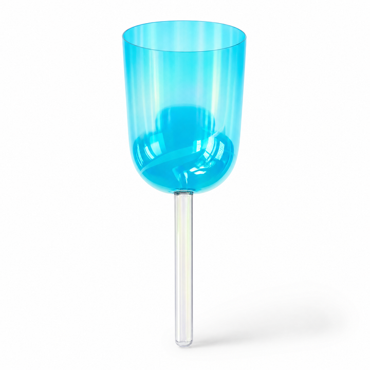 Blue Quartz Crystal Singing Bowl with Handle - Detail View | Crystal Shop Barrie Ontario