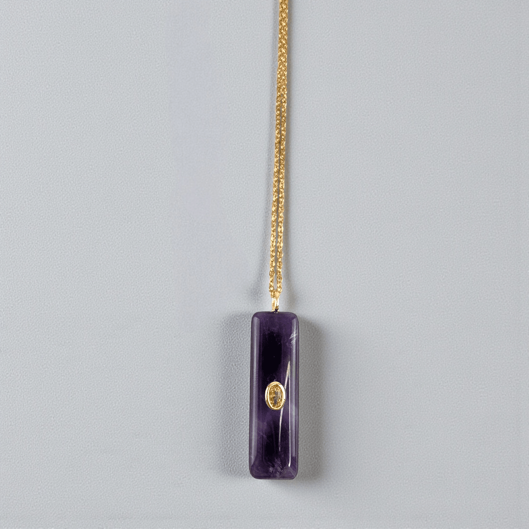 crown chakra amethyst necklace available at zen collection metaphysical store in Barrie. Shop in-store or online now