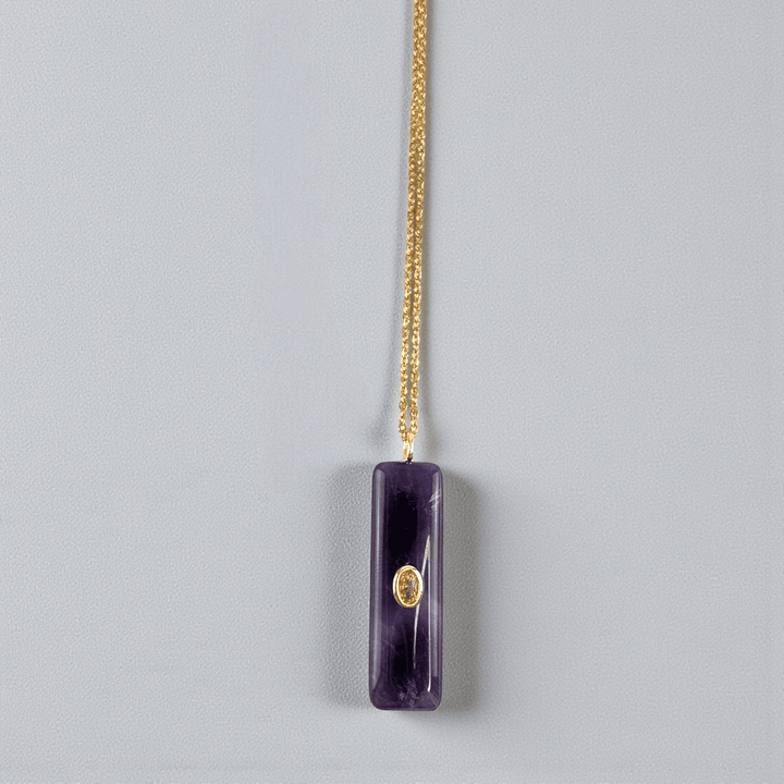 crown chakra amethyst necklace available at zen collection metaphysical store in Barrie. Shop in-store or online now