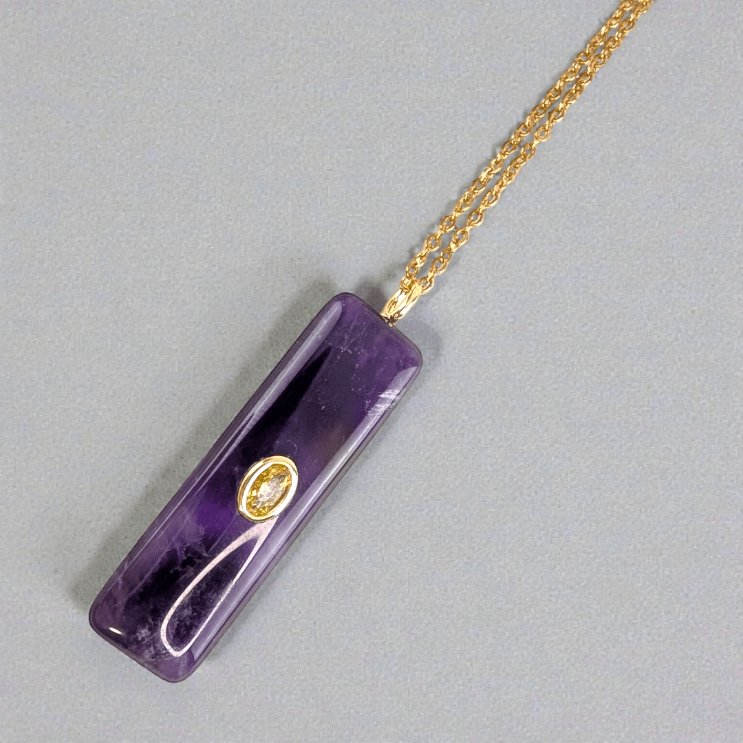 crown chakra amethyst necklace available at zen collection metaphysical store in Barrie. Shop in-store or online now