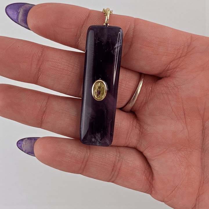 crown chakra amethyst necklace available at zen collection metaphysical store in Barrie. Shop in-store or online now