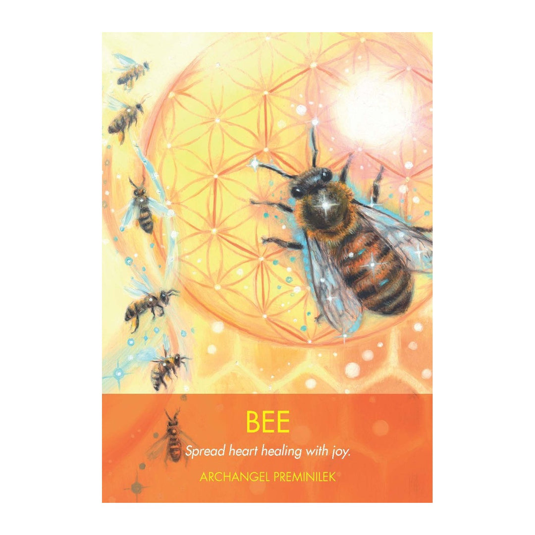 Bee card from the Archangel Animal Oracle Cards