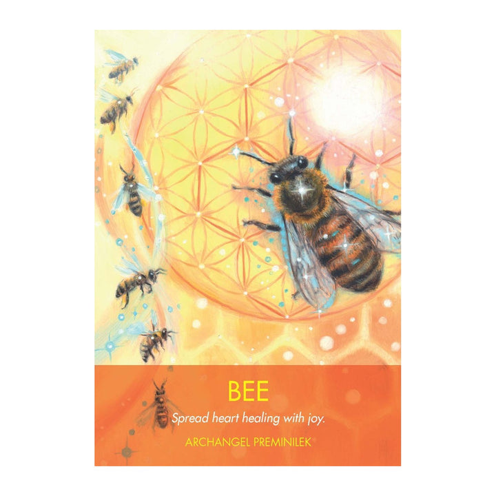 Bee card from the Archangel Animal Oracle Cards