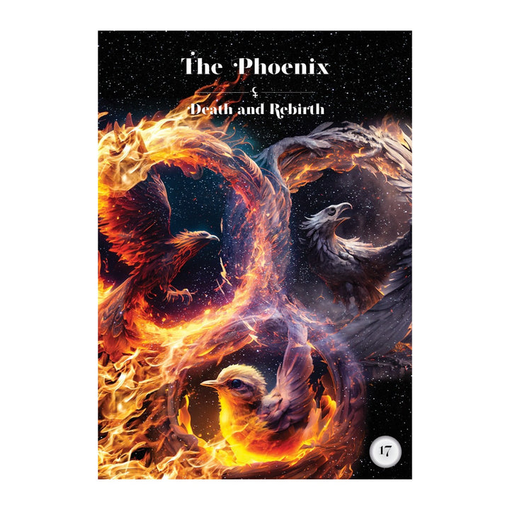 The Phoenix card from the Black Moon Lilith Cosmic Alchemy Oracle