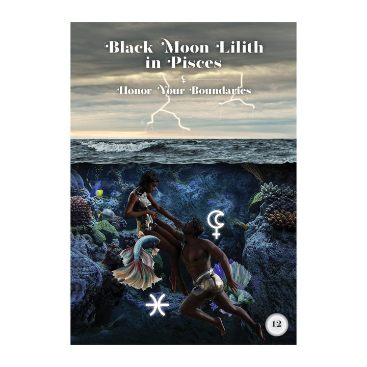 Black Moon Lilith in Pisces card from the Black Moon Lilith Cosmic Alchemy Oracle