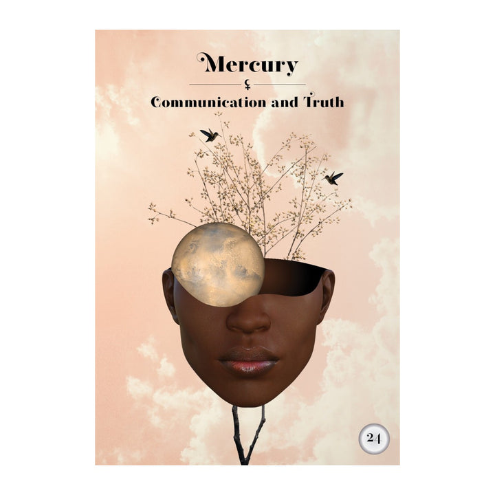 Mercury card from the Black Moon Lilith Cosmic Alchemy Oracle
