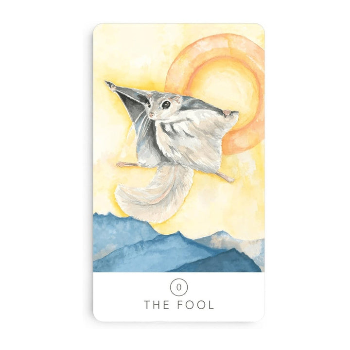 The Fool card from the Black Seed Tarot