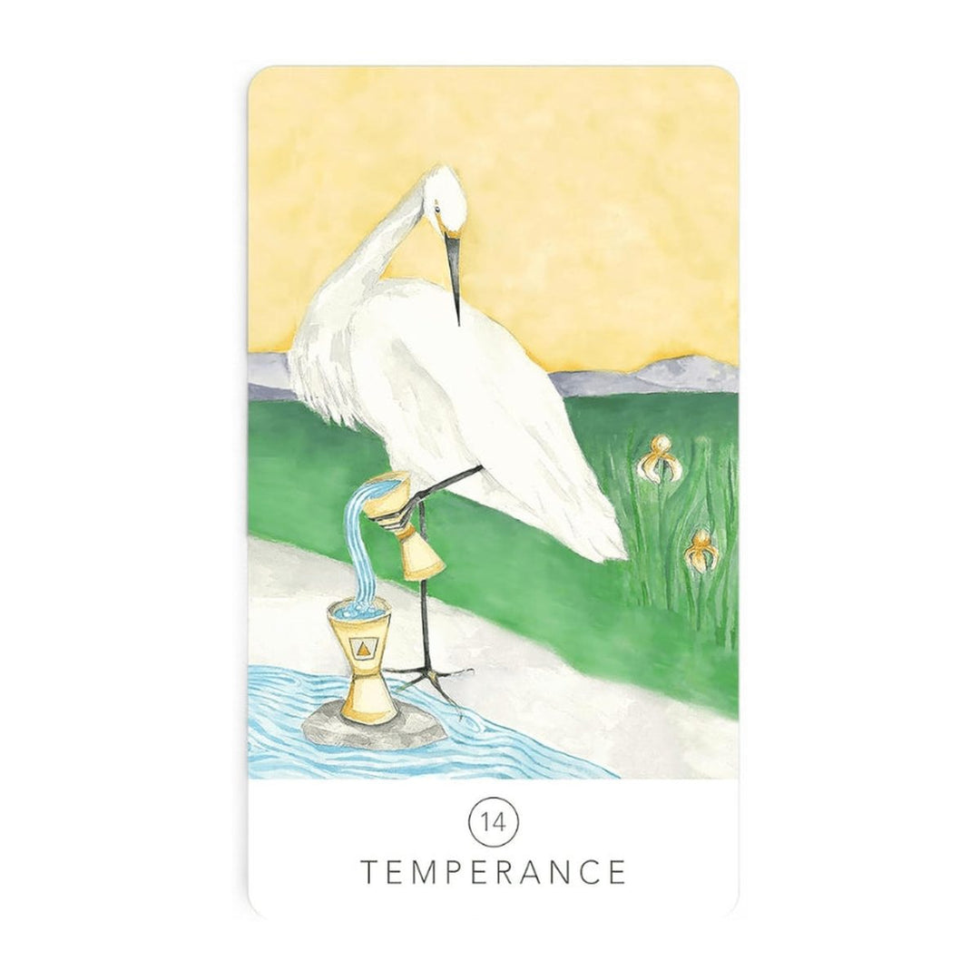 Temperance card from the Black Seed Tarot