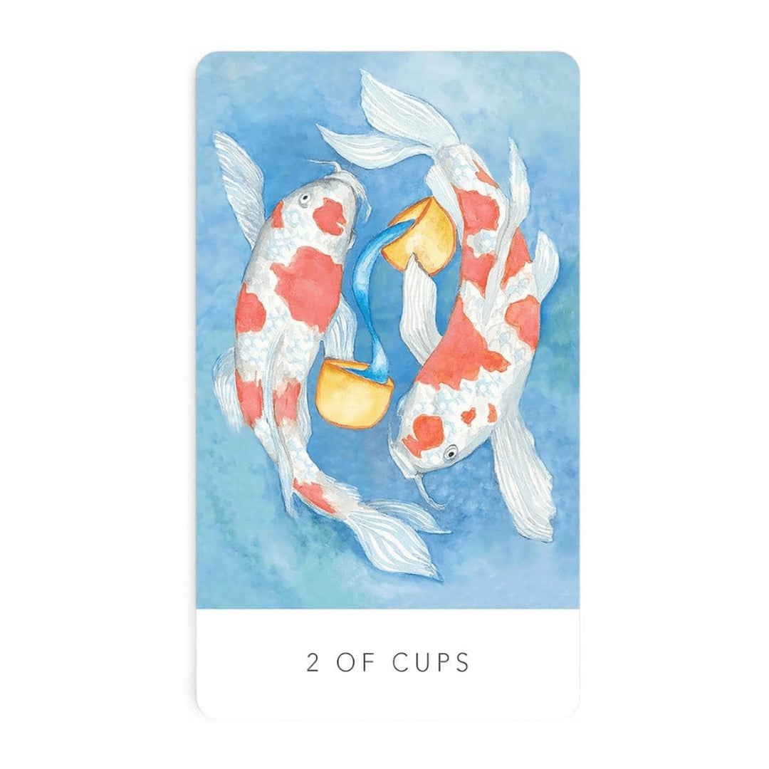 Two of Cups card from the Black Seed Tarot