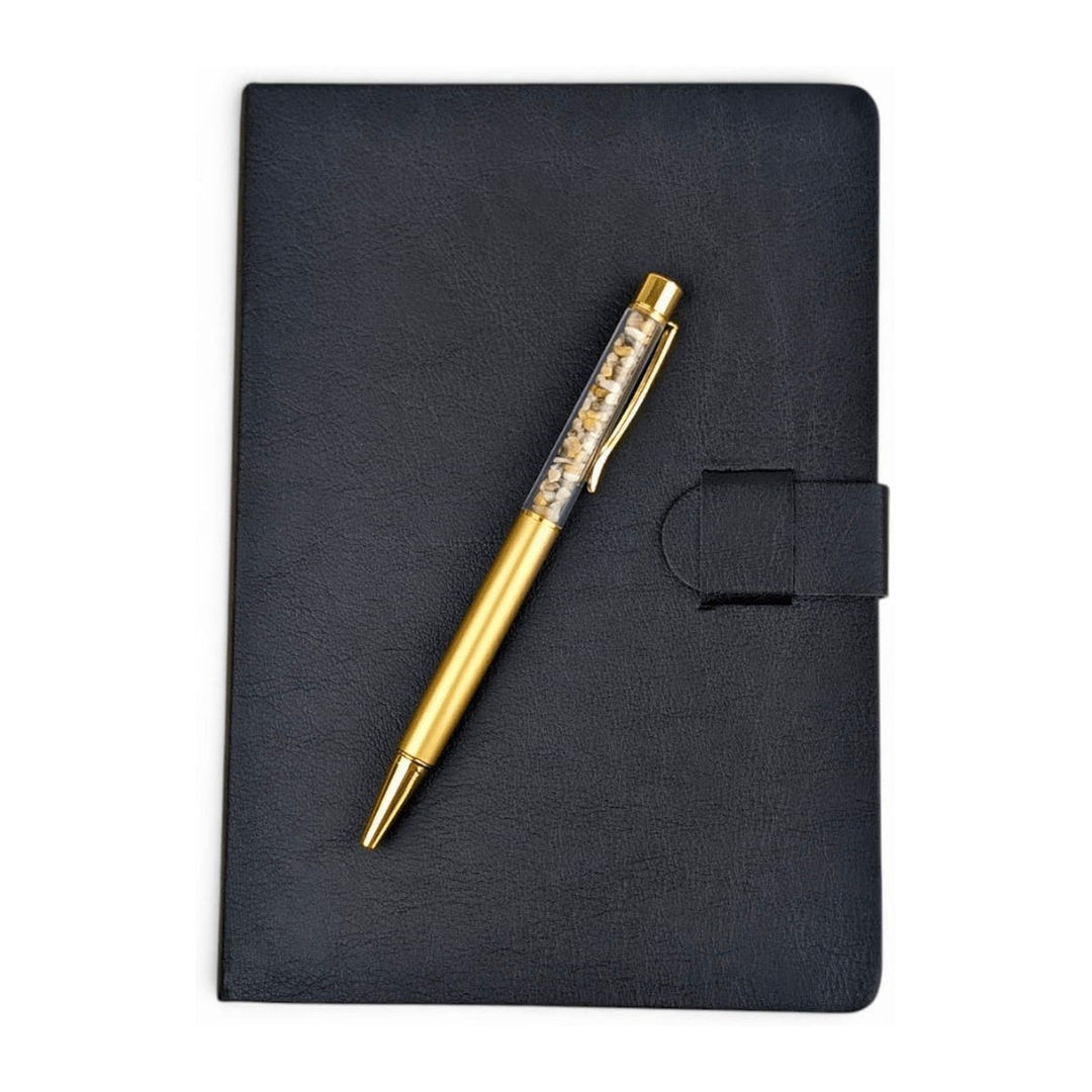 Black Vegan Leather Journal