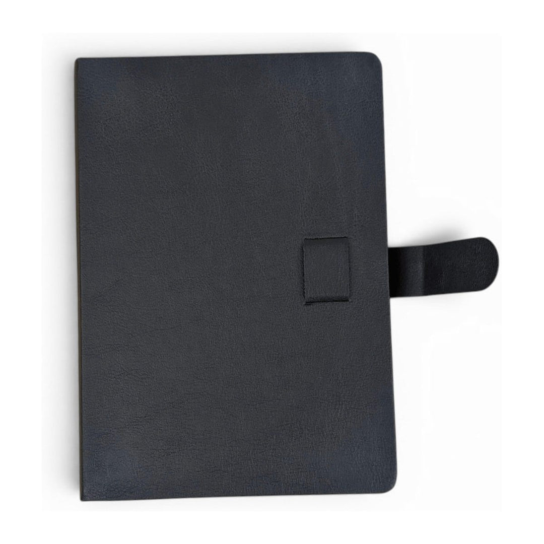 Black Vegan Leather Journal
