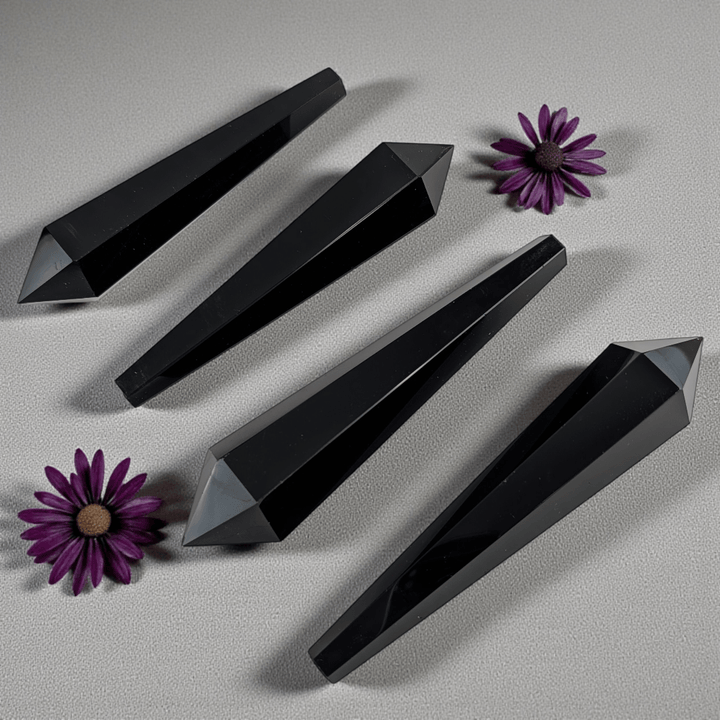 Canadian crystal shop black obsidian wand root chakra protection 