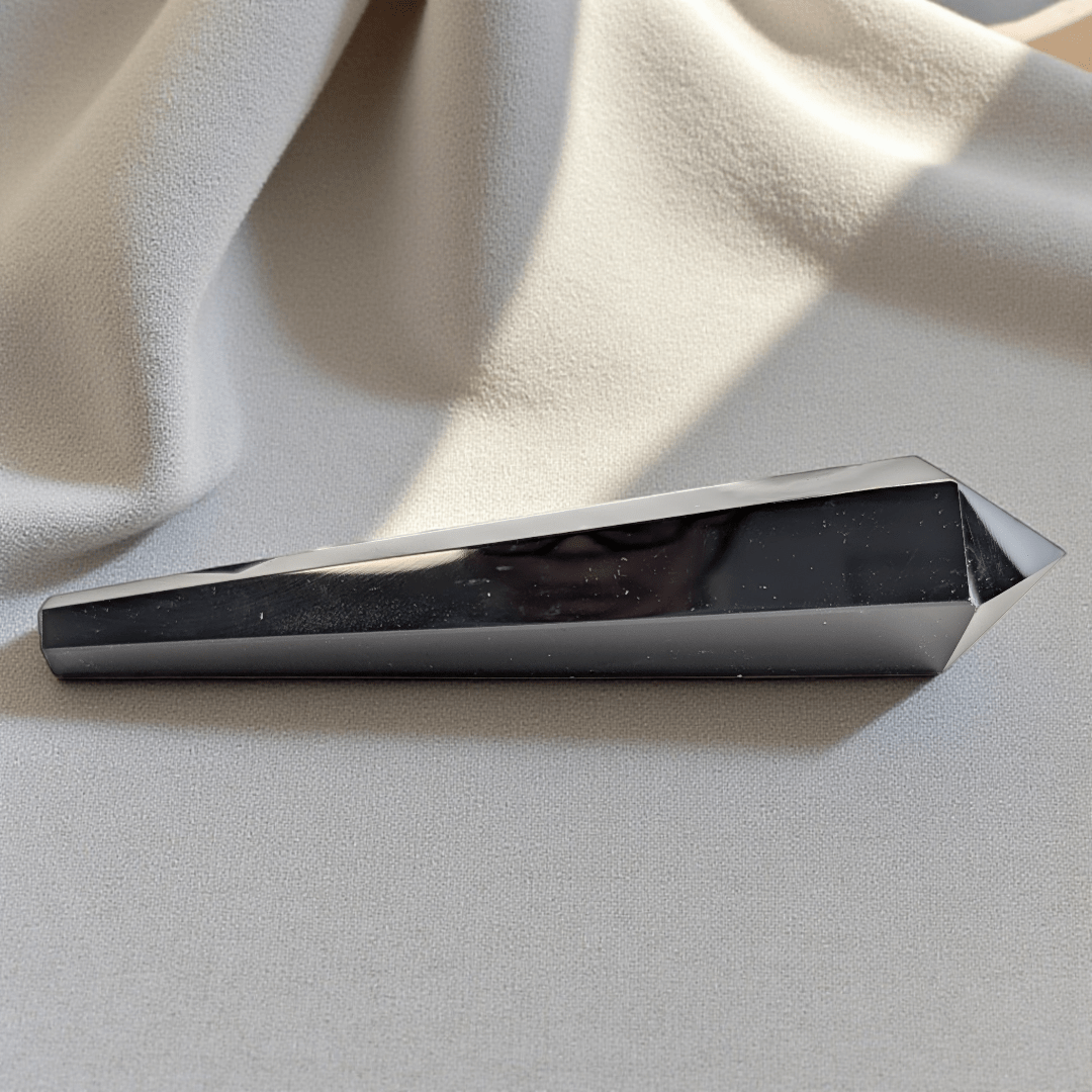 Canadian crystal shop black obsidian wand root chakra protection 