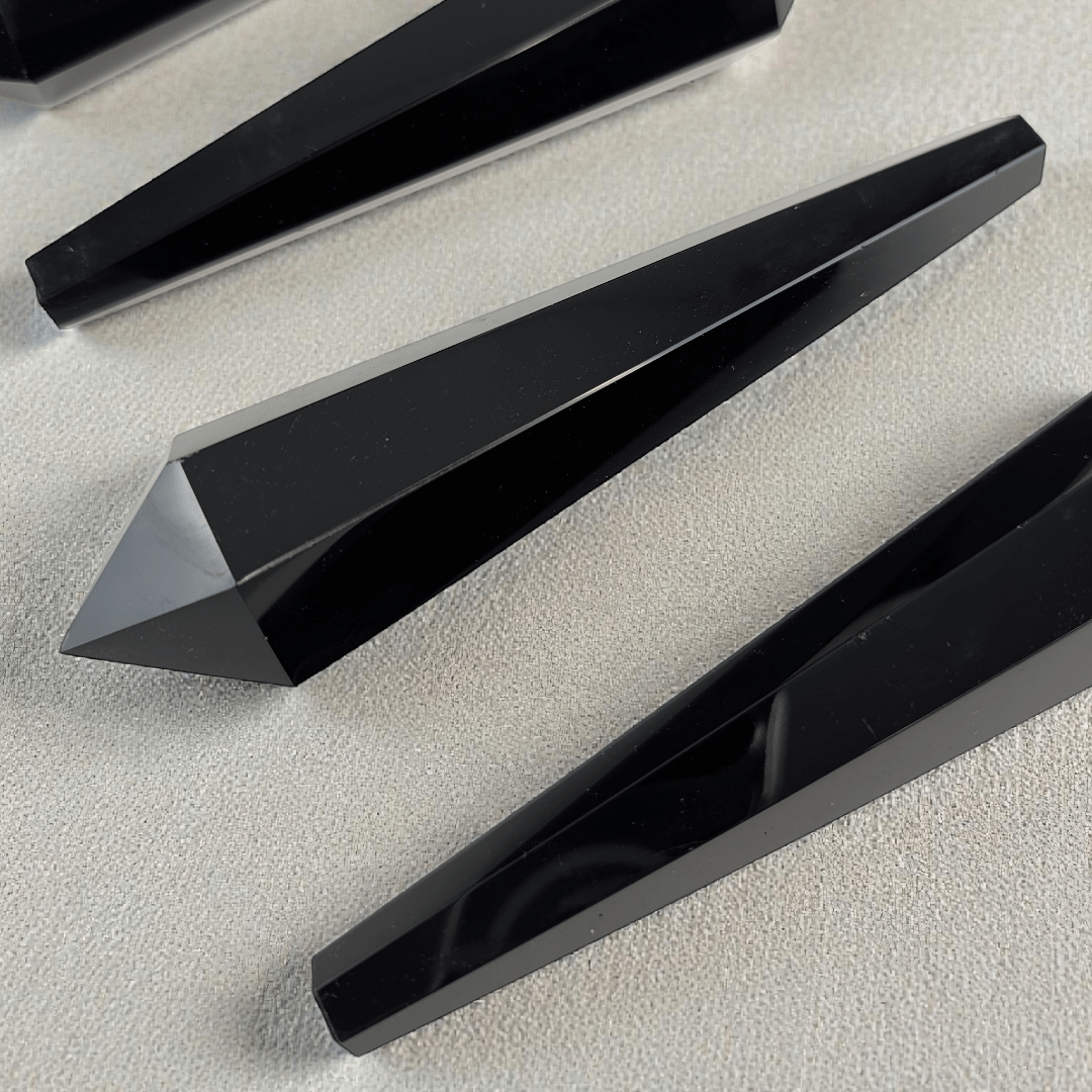 Canadian crystal shop black obsidian wand root chakra protection 