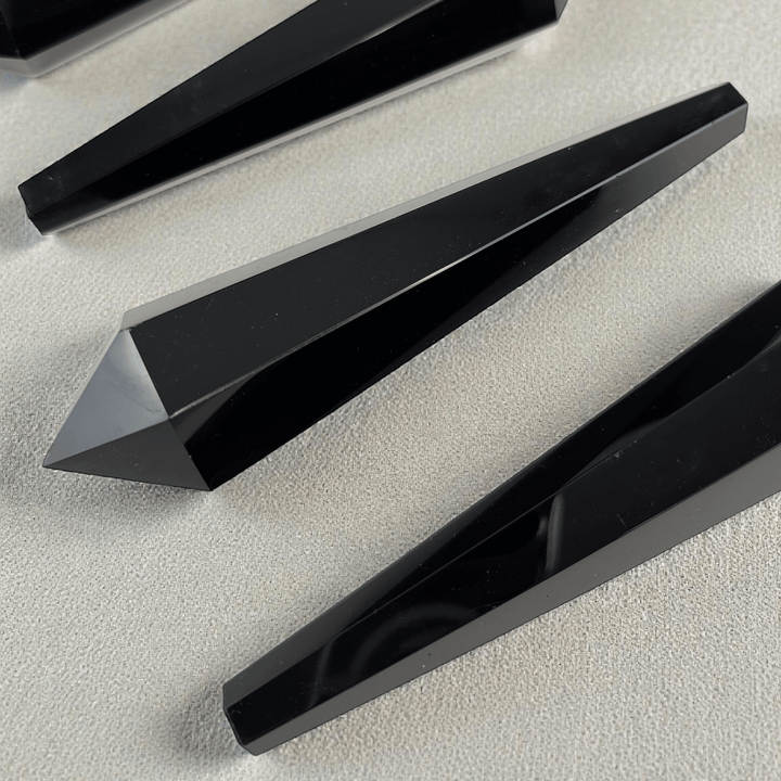 Canadian crystal shop black obsidian wand root chakra protection 