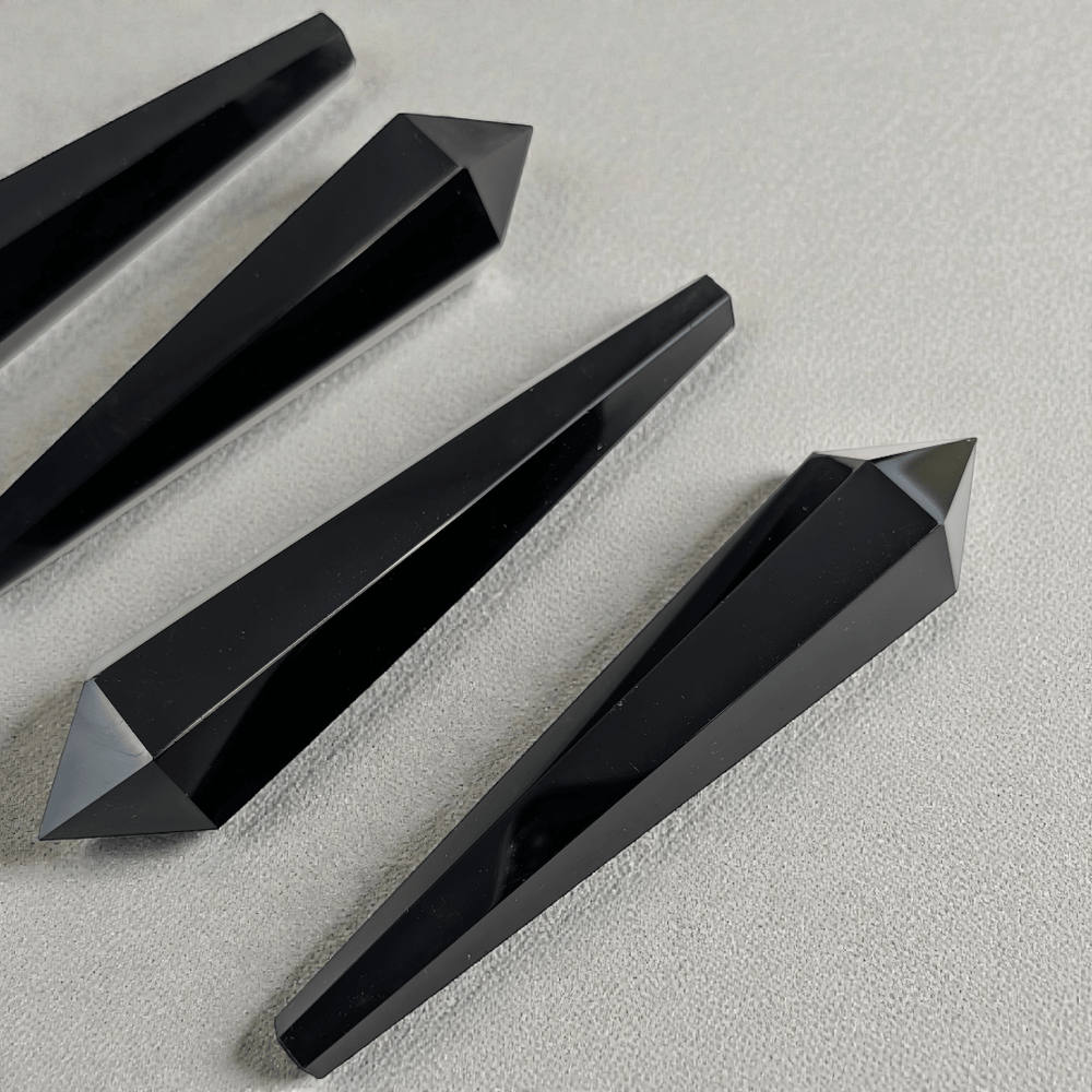 Canadian crystal shop black obsidian wand root chakra protection 