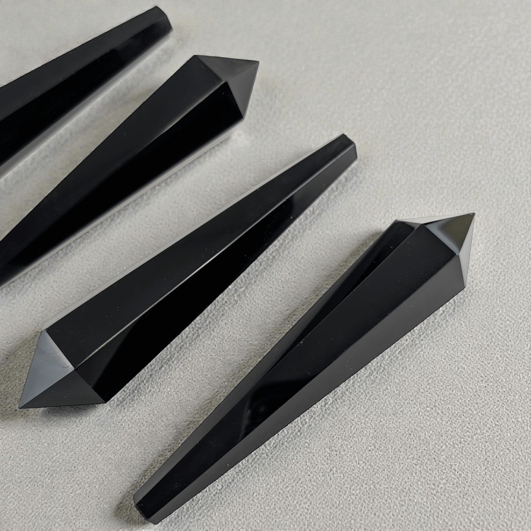 Canadian crystal shop black obsidian wand root chakra protection 