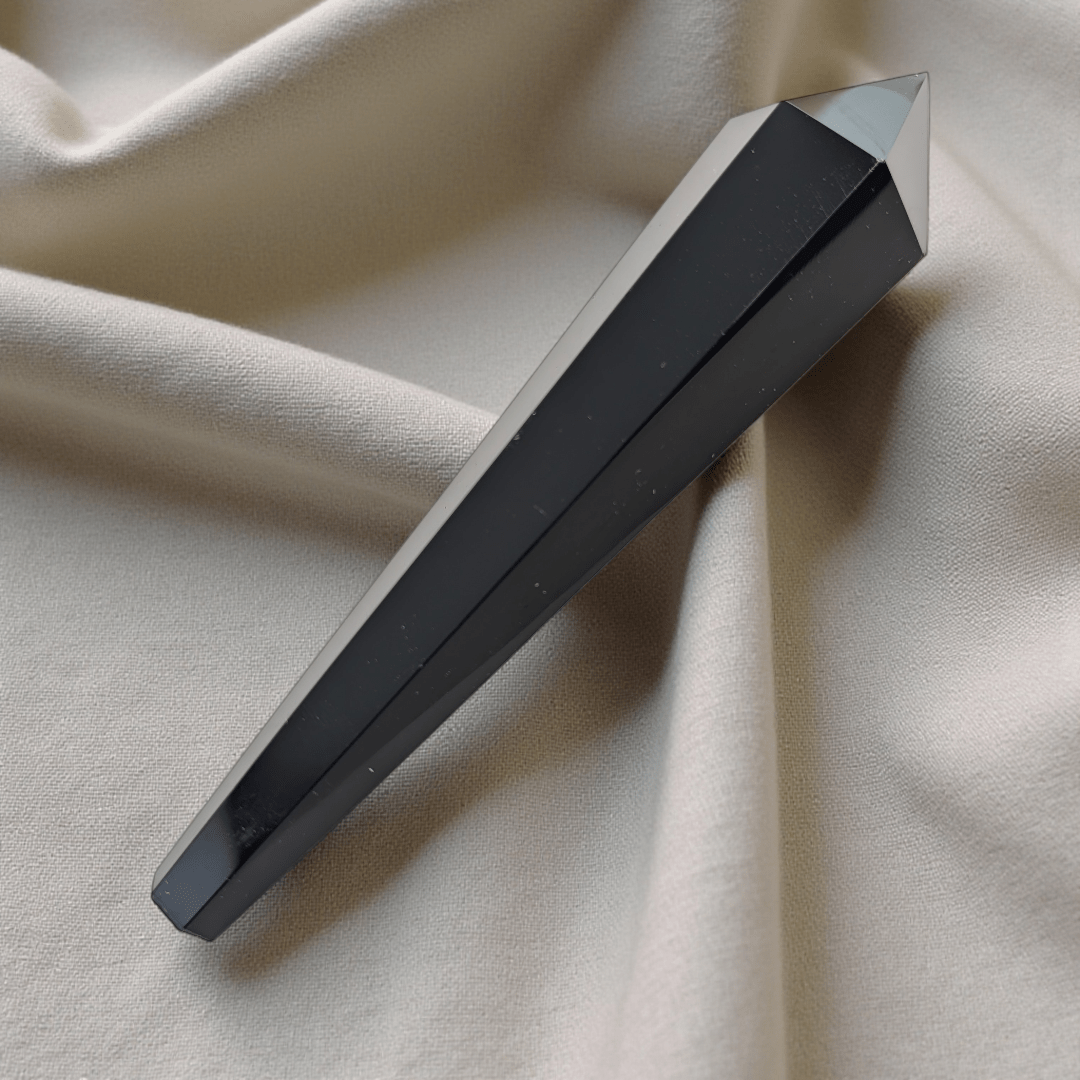 Canadian crystal shop black obsidian wand root chakra protection 