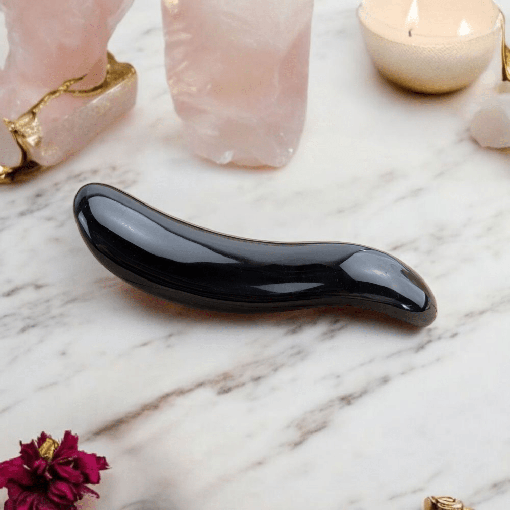 Obsidian crystal healing tool from Zen Collection