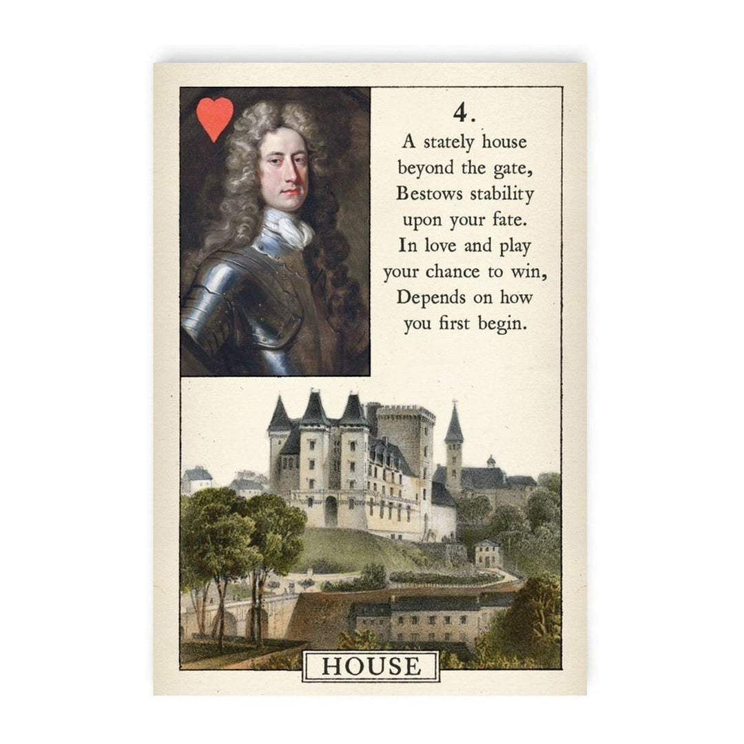 House card (4) from the Blue Bird Lenormand
