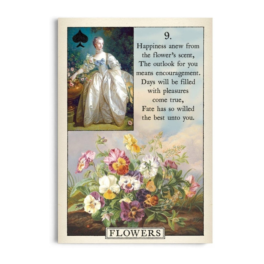 Flowers card (9) from the Blue Bird Lenormand